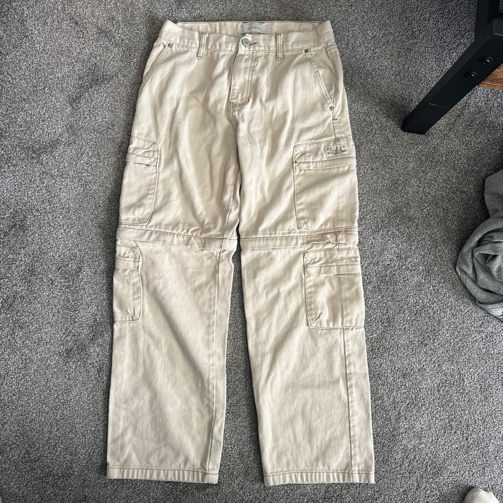 Men's Beige Cargo Pants